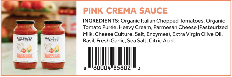 Eat Happy Kitchen Pink Crema (Twin Pack)