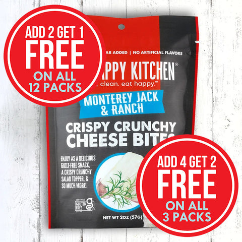 3-pack or 12-pack Monterey Jack & Ranch Crispy Cheese Bites (2oz)