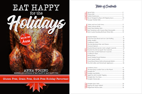 Eat Happy for the Holidays Cookbook (PDF Instant Delivery)